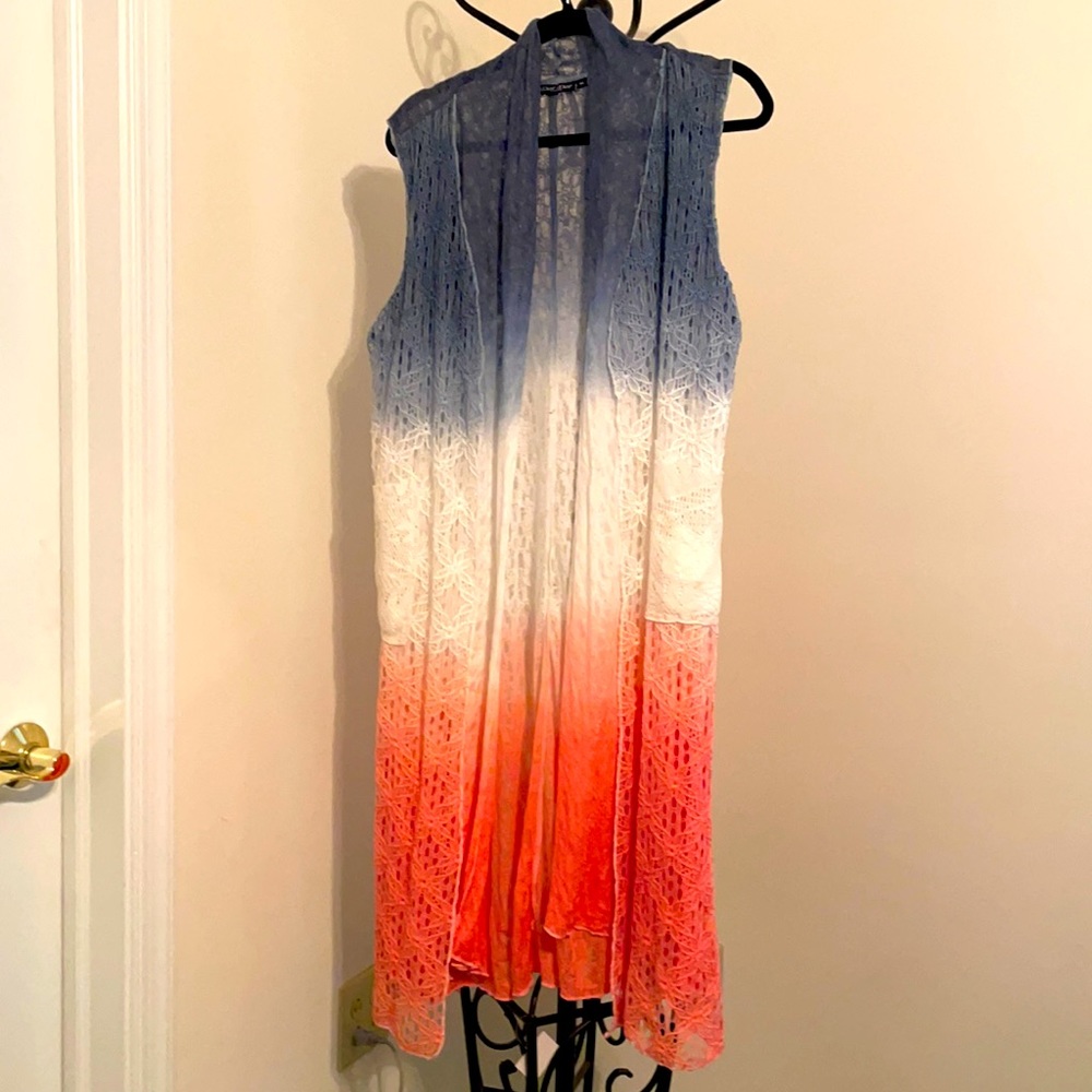 Dor Dor Long Sleeveless Vest Size XL